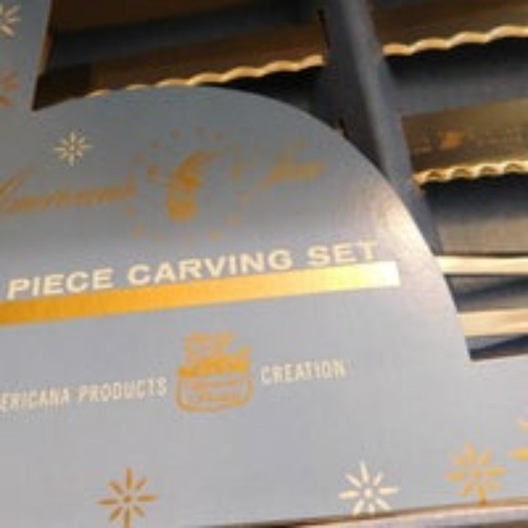 Vintage Regent Sheffield Americana Star Cutlery Carving Set - Picture 4 of 8